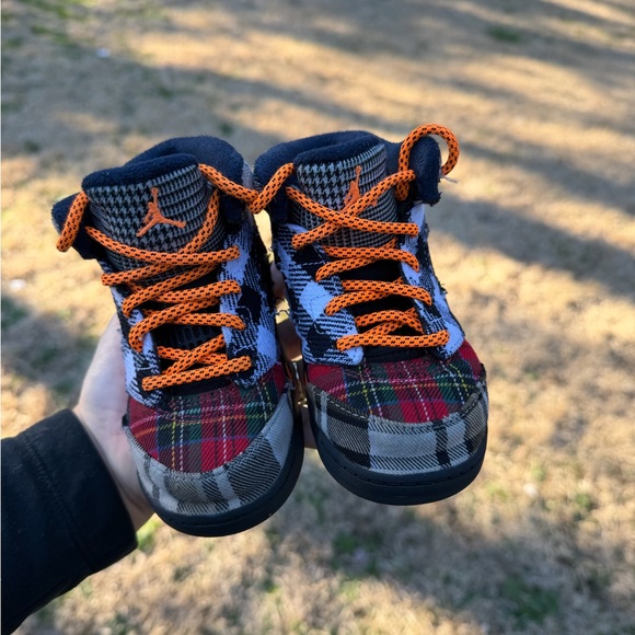 Jordan Other - Air Jordan 5 Retro GS Plaid Multicolor Sneakers